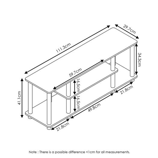 Black TV Stand for TVs up to 50 inch (FREE POSTAGE)
