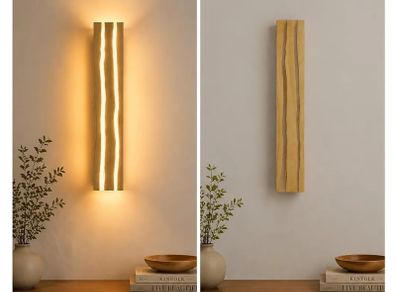 Wooden LED Wall Sconce Light