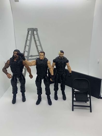 wwe elite series 25 &  26 The Shield Seth Rollins, Roman Reigns & Dean Ambrose action figures