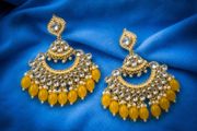 Kundan Chandbali Earrings