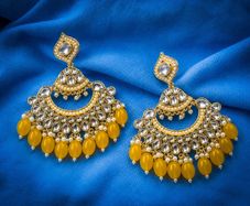 Kundan Chandbali Earrings
