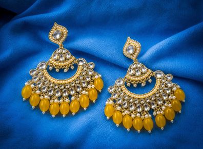 Kundan Chandbali Earrings