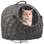 Cat Transporter Grey  Natural Willow Image 3