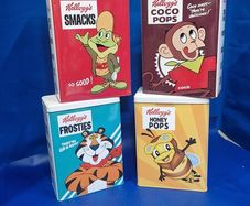 Set of 4 Vintage-Style Kellogg's Cereal Storage Tins