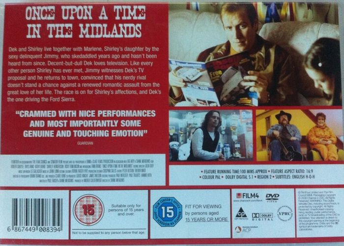 Once Upon A Time In The Midlands [2003] Robert Carlyle, Rhys Ifans, Kathy Burke, Ricky Tomlinson, Shirley Henderson & Andrew Shim [Movie DVD]