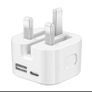 Original USB C Charger Plug UK PD 35W QC3.0 Power Block | Fast Wall Charger Dual Image 2