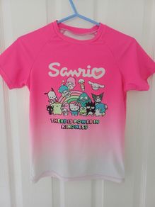 Girls Hello Kitty Swim Tshirt Age 9-10