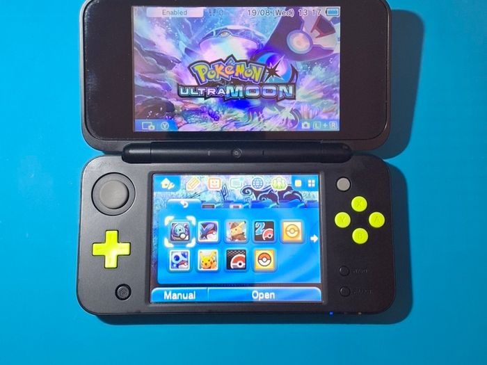 New 2DS XL Black & Lime (Modded)
