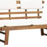 _Garden Bench 2-in-1 with Padding 190 cm Solid Acacia Wood Image 2