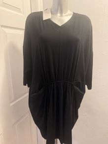 BNWT Masai Copenhagen tunic Genesi oversize black size XL UK20/22 EU48/50 Postage included