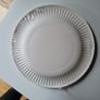 White paper plates 19cm 12pcs NEW picnic, party Image 2