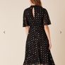 Monsoon Demetria sequin hearts hanky hem dress black Image 3