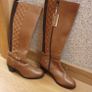 Women's leather boots tan Monsoon Image 4