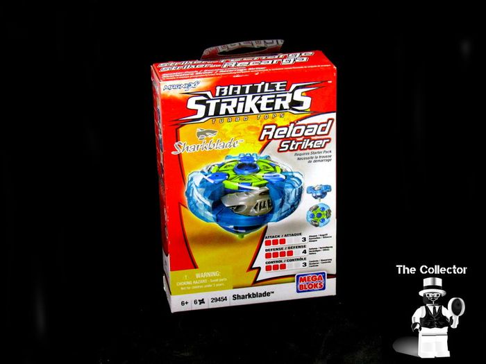 Mega Bloks Magnext Battle Strikers Turbo Tops Reload Striker Sharkblade 29454 New Sealed Box
