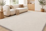 Modern Rugs Living Room Non-Slip Carpet, 120x160 cm, Beige  Extra Soft Machine Washable, Non-Shedding Area Rugs, Thick Memory Foam Backing, Home Decor for Bedroom, Nursery, Office