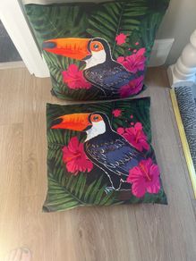Toucan cushions ( pair)