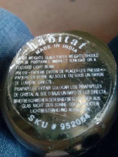 "Habitat" Glass Paperweight