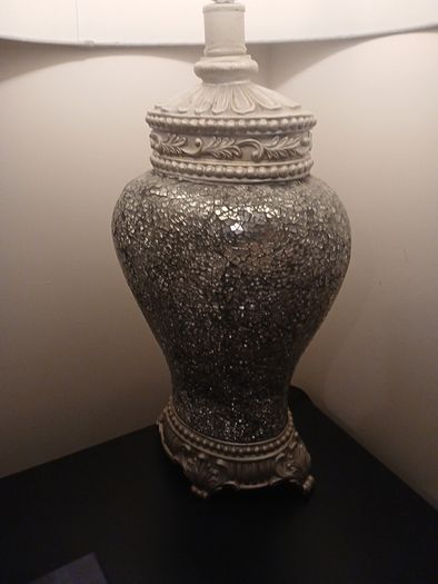 silver lamp