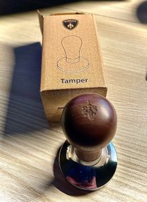 Eureka Adjustable Coffee Tamper 58mm (Walnut) - Brand New / Unused