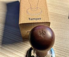 Eureka Adjustable Coffee Tamper 58mm (Walnut) - Brand New / Unused
