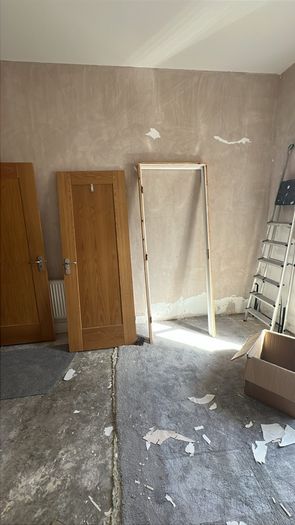 bathroom door and frame ( fire door)