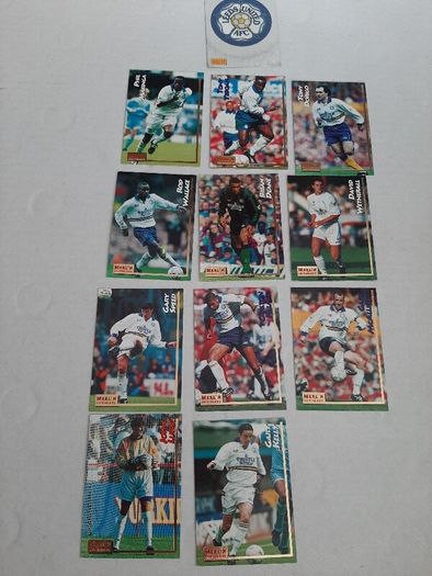 Vintage soccer LEEDS match attack cards 94/95
