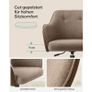 Office Chair Swivel Desk Chair padded  Height Adjustable 110kg Load Capacity Breathable Fabric Study Image 3