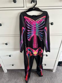 7-9y Neon Skeleton Jumpsuit