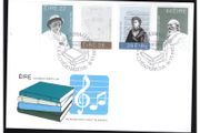1982 Ireland Irish Literary &amp; Musical Figures Commemorative Stamps P&amp;T First Day Cover (FDC)