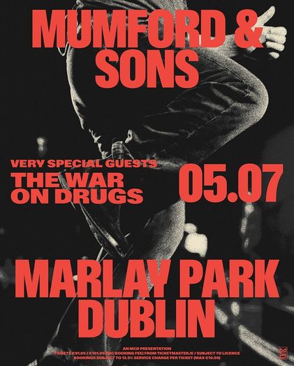 2x Mumford & Sons Front Standing tickets
