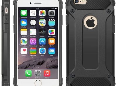 Black Armour ShockProof Case for iPhone 7, iPhone 8, iPhone SE 2020 Hybrid Cover