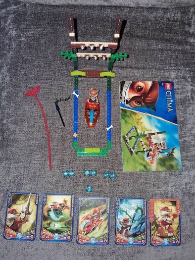 x2 Bundle - Lego Legends Of Chima Sets - 70111 & 70112 - With x2 Figures, x10 Trading Cards, x2 Power Up Speedors, Weapons, Instruction Manuel, Etc...