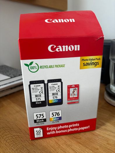 NEW - Canon PG-575 / CL-576 photo value pack