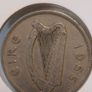 Coin 1955,1967 Irish Half Crown Coin Old Ireland Vintage 1/2c Horse Harp Image 2