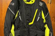 Motorcycle Jacket Oxford Montreal 4 Blk/Fluo Size: Medium