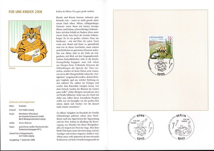 2006 Bundes Republic Deutschland (Germany) Federal Annual Stamp EFT Collection with 50 Images of contents