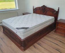Solid rosewood king size bed