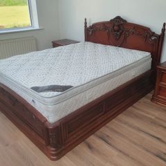 Solid rosewood king size bed