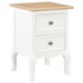 Bedside Cabinet 2 pcs White 35x30x49 cm MDF Image 5