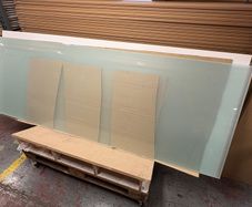 Frosted toughened glass 2272mm x 827mm x 3