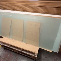 Frosted toughened glass 2272mm x 827mm x 3