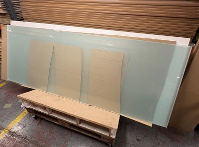 Frosted toughened glass 2272mm x 827mm x 3