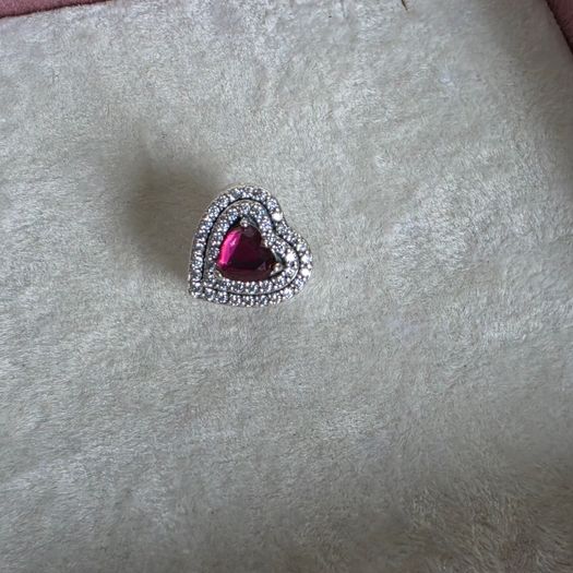 Pandora sparkly levelled charm perfect condition fully hallmarked