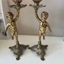 Vintage Solid Brass Candle Holders Image 3