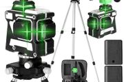 KKmoon Laser Level Self-leveling 3D 12 Lines Laser Level Tool Vertical Horizontal Lines Green Laser Beam Line