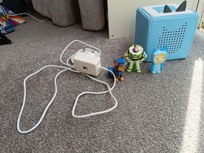Tonies player and 3 figurines