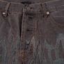 Revenge Charcoal Grey Brown Embroidered Logo Straight Leg Denim Jeans W31/L29 Image 2