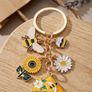 Cheerful Bee-Themed Enamel Keychain - Brand New & Unique Gift Image 3