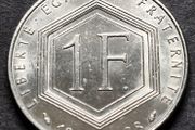 1 Franc  1988 France Charles de Gaulle 1958 30th Anniversary of Fifth Rebublic