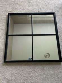 60x60 window pane mirror